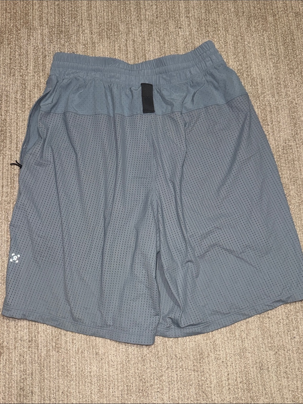 Lululemon Mens Size M Blue Step Back Shorts Lined Pockets Activewear Training - Picture 5 of 11